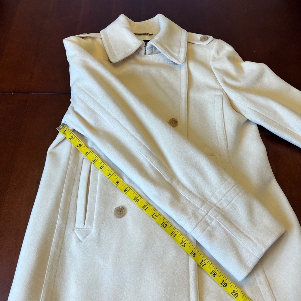 *FIRM PRICE* J. CREW CREAM WOOL PEA COAT - Picture 5 of 9